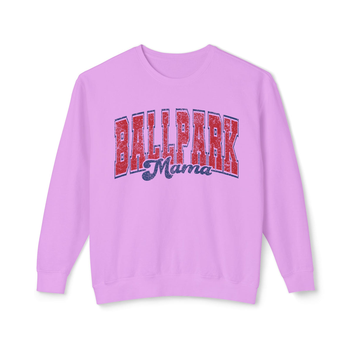 Ballpark Mama Comfort Colors Unisex Lightweight Crewneck Sweatshirt