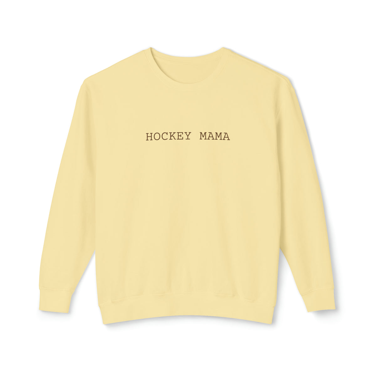 Hockey Mama Comfort Colors Unisex Lightweight Crewneck Sweatshirt