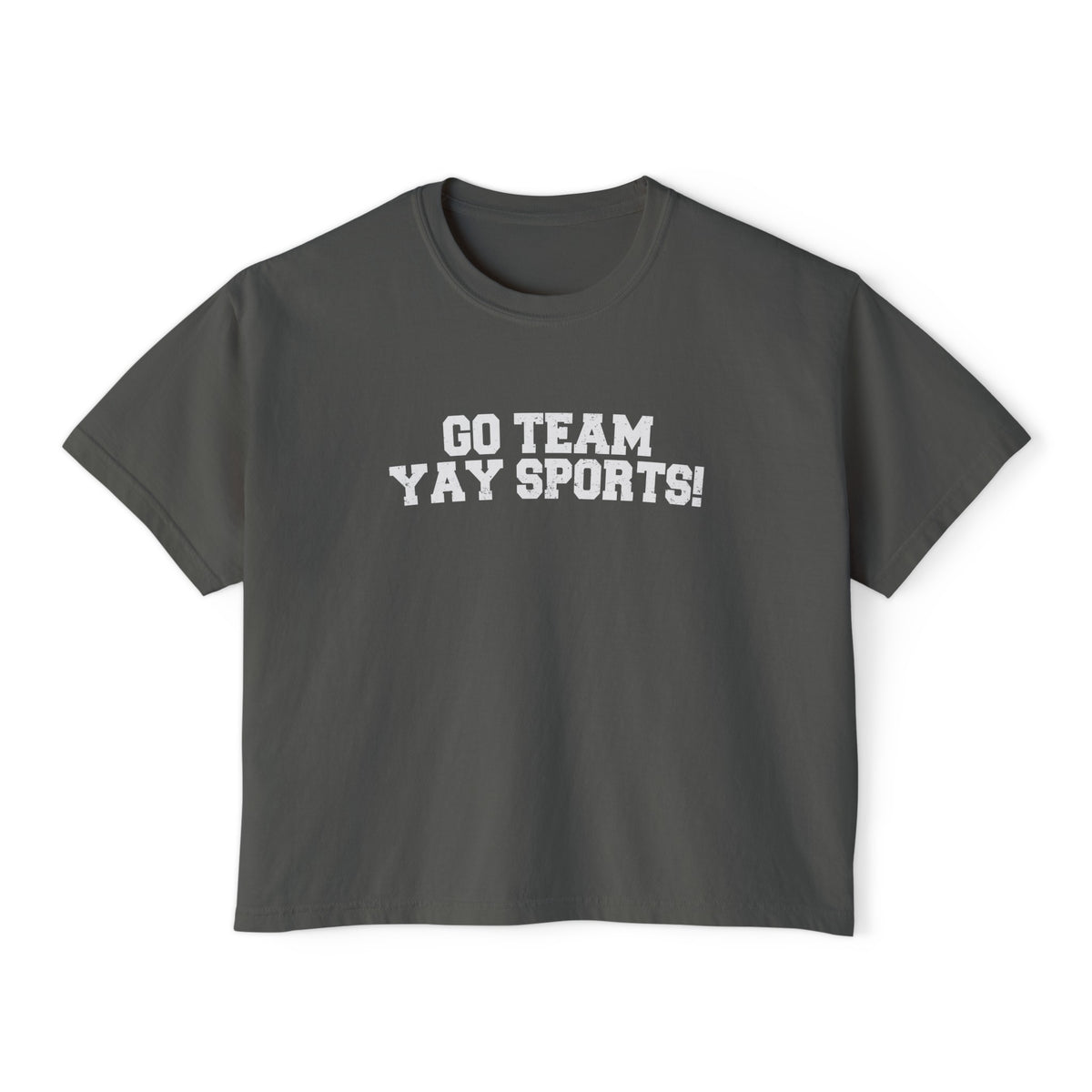 Go Team Yay Sports Comfort Colors Women's Boxy Tee