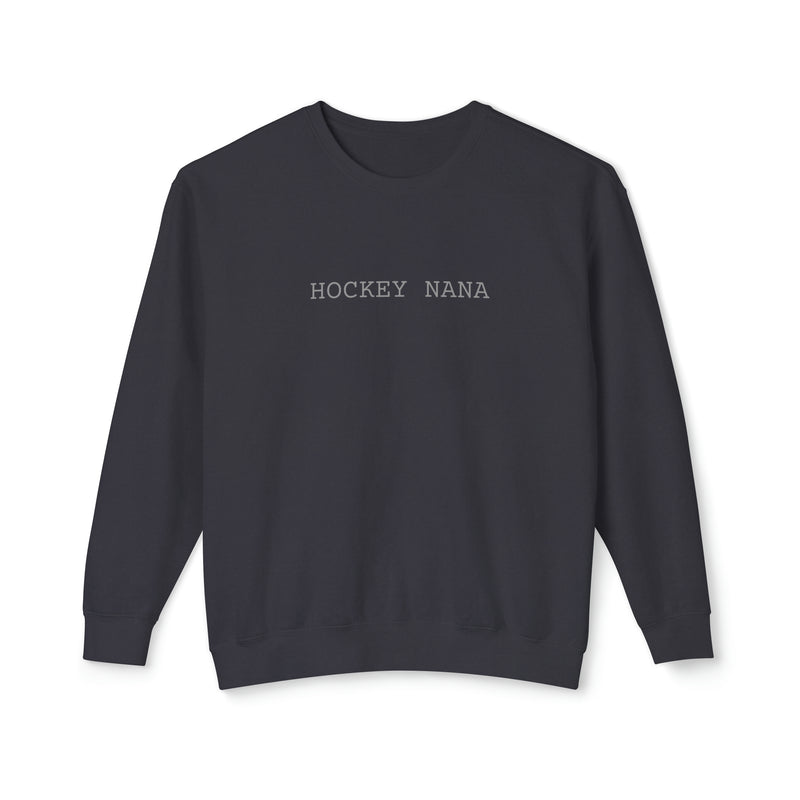 Hockey Nana Comfort Colors Unisex Lightweight Crewneck Sweatshirt