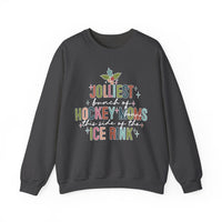 The Jolliest Bunch of Hockey *Bonus* Moms this Side of the Hockey Rink Unisex Heavy Blend™ Crewneck Sweatshirt