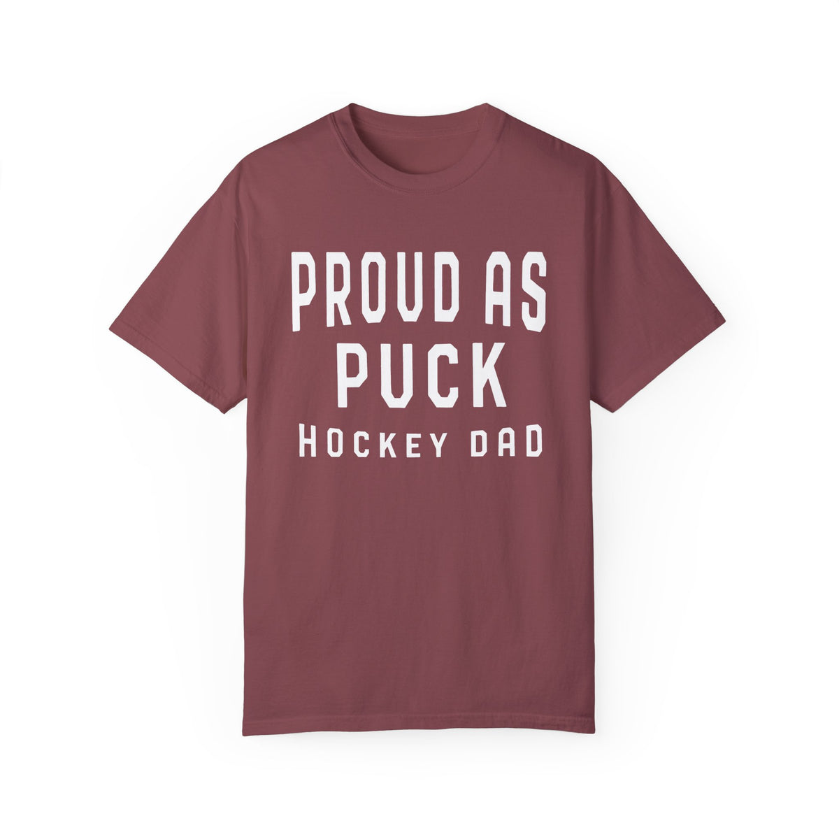 Proud as Puck Hockey Dad Comfort Colors Unisex Garment-Dyed T-shirt