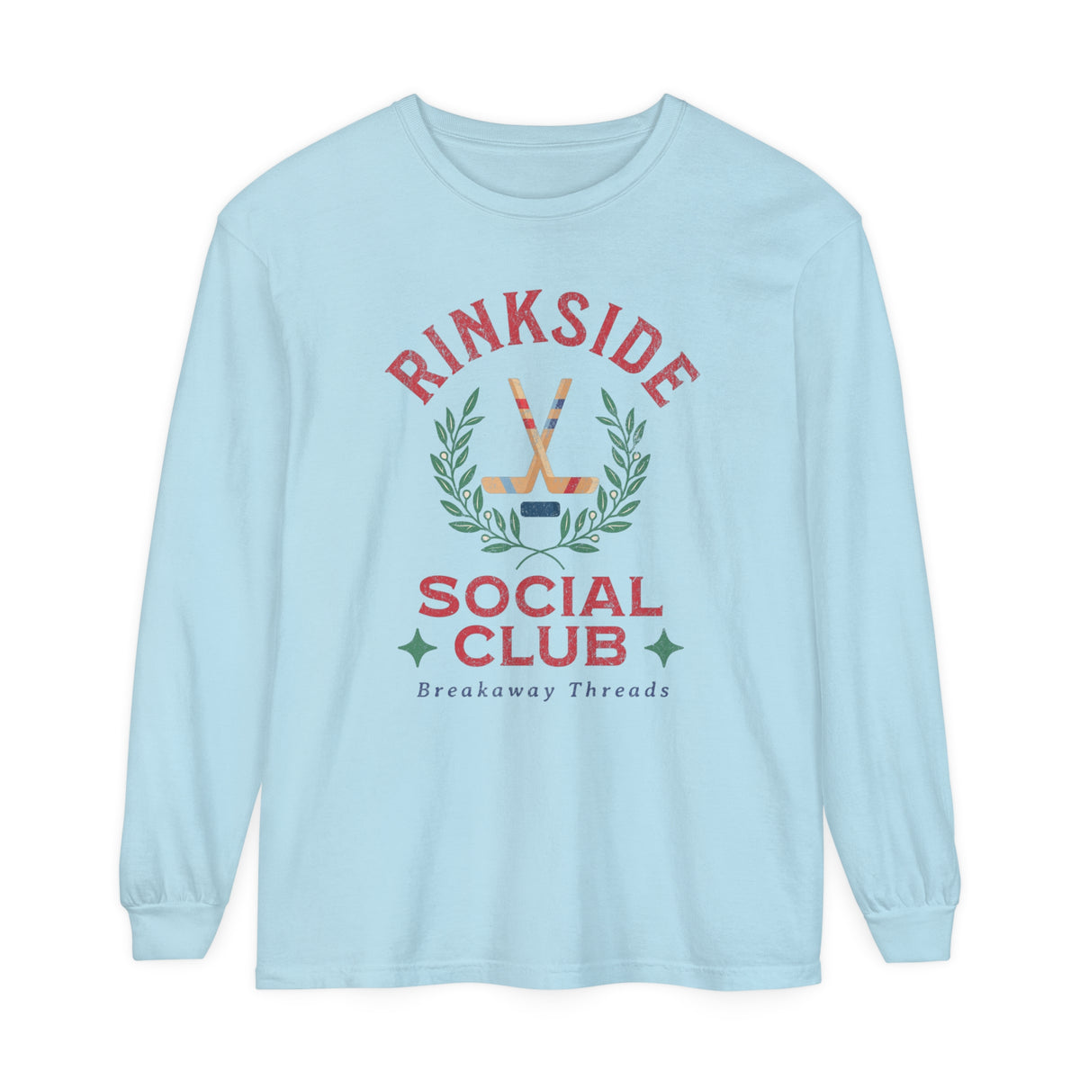 Rinkside Social Club Unisex Garment-dyed Long Sleeve T-Shirt