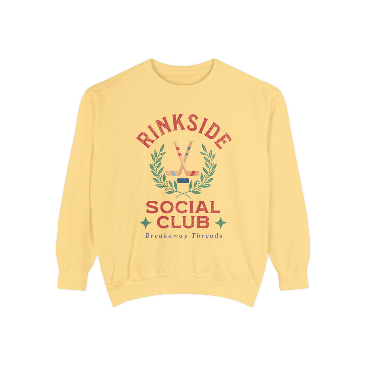 Rinkside Social Club Comfort Colors Unisex Garment-Dyed Sweatshirt