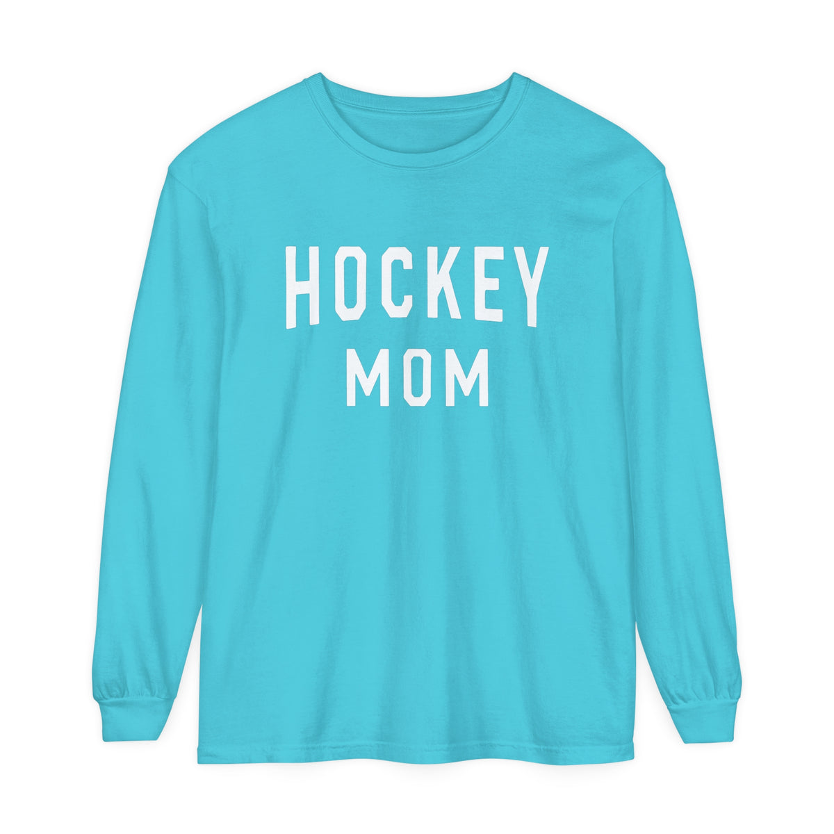 Hockey Mom Comfort Colors Unisex Garment-dyed Long Sleeve T-Shirt