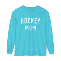 Hockey Mom Comfort Colors Unisex Garment-dyed Long Sleeve T-Shirt