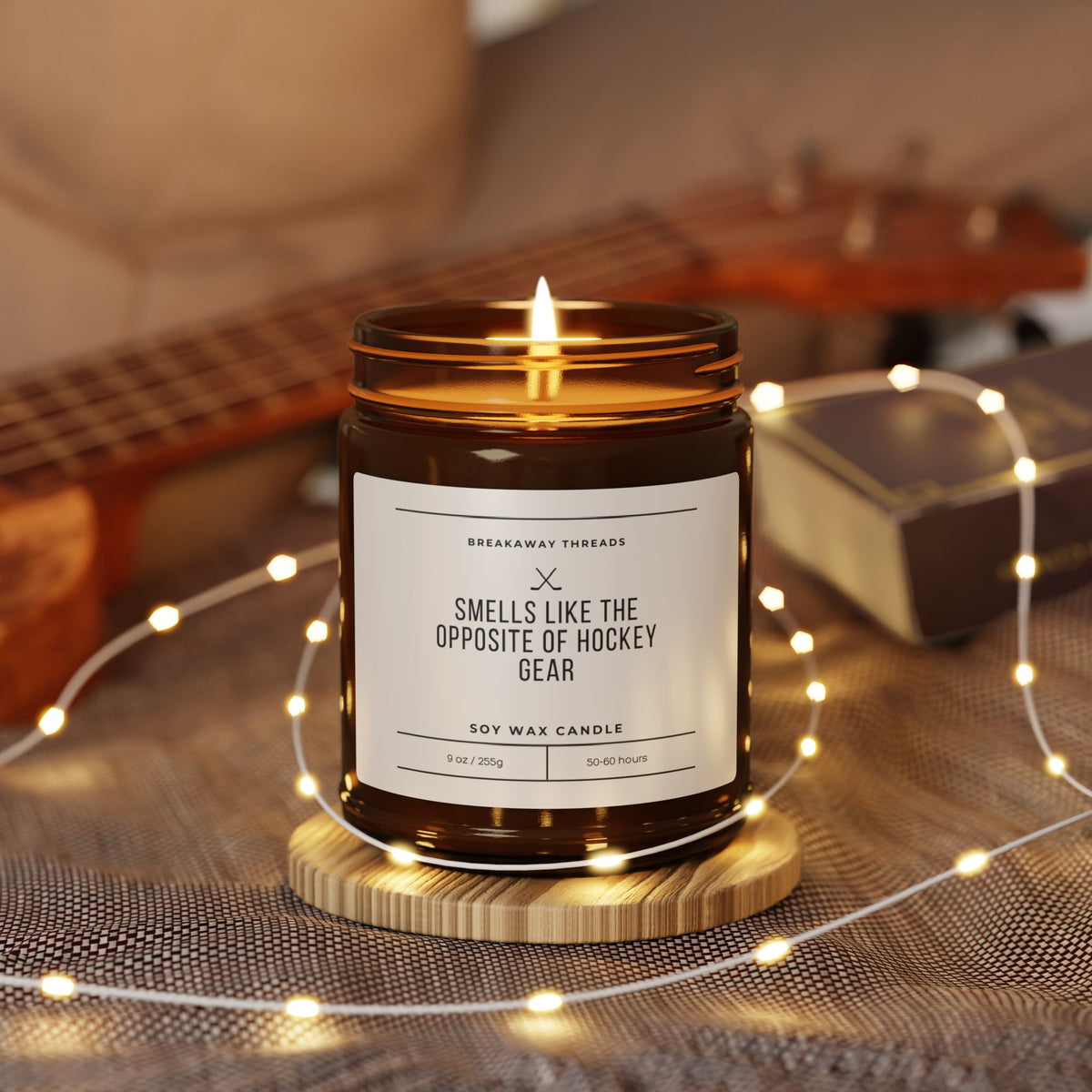 Smells Like The Opposite of Hockey Gear Scented Soy Candle