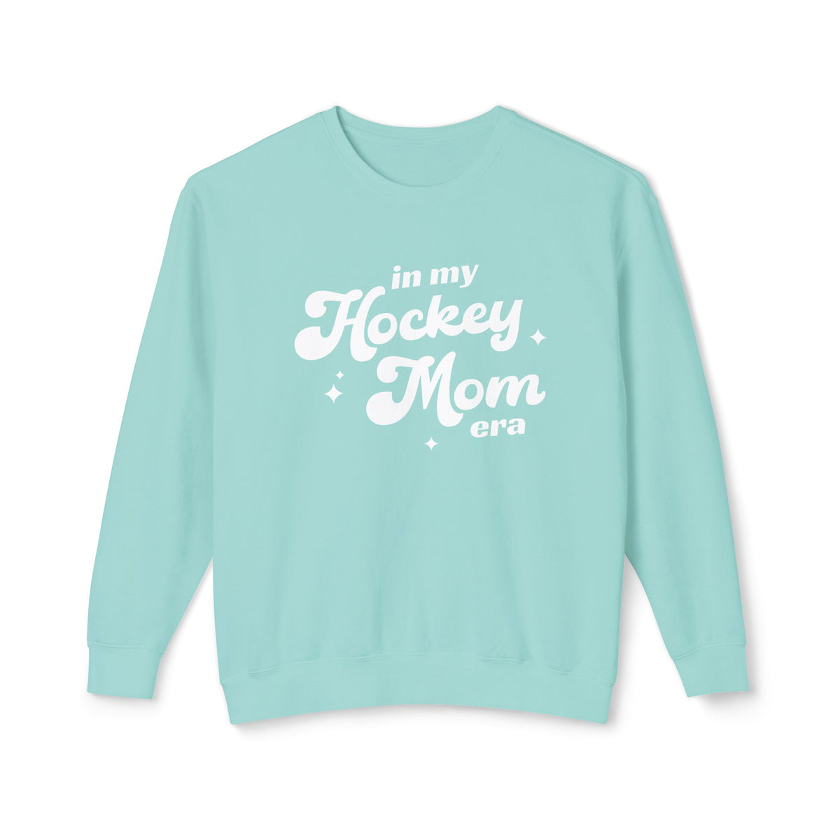 In My Hockey Mom Era Comfort Colors Unisex Lightweight Crewneck Sweatshirt