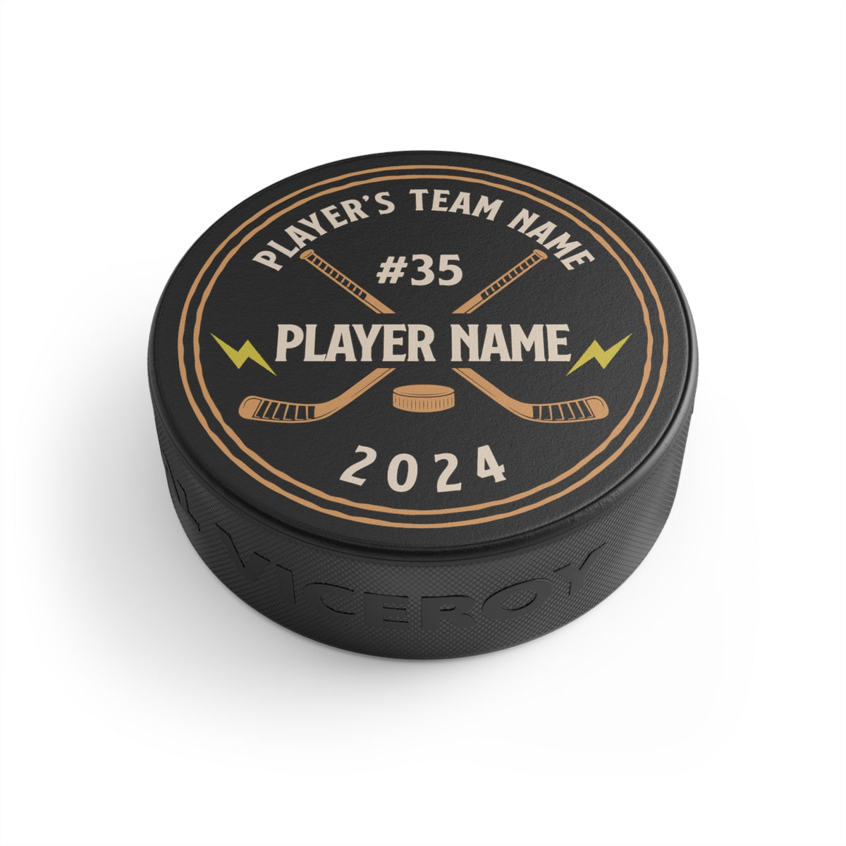 Custom Player Hockey Puck