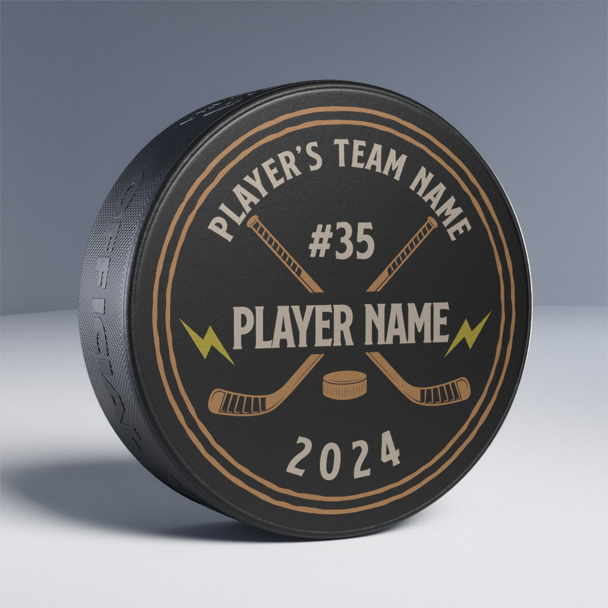 Custom Player Hockey Puck