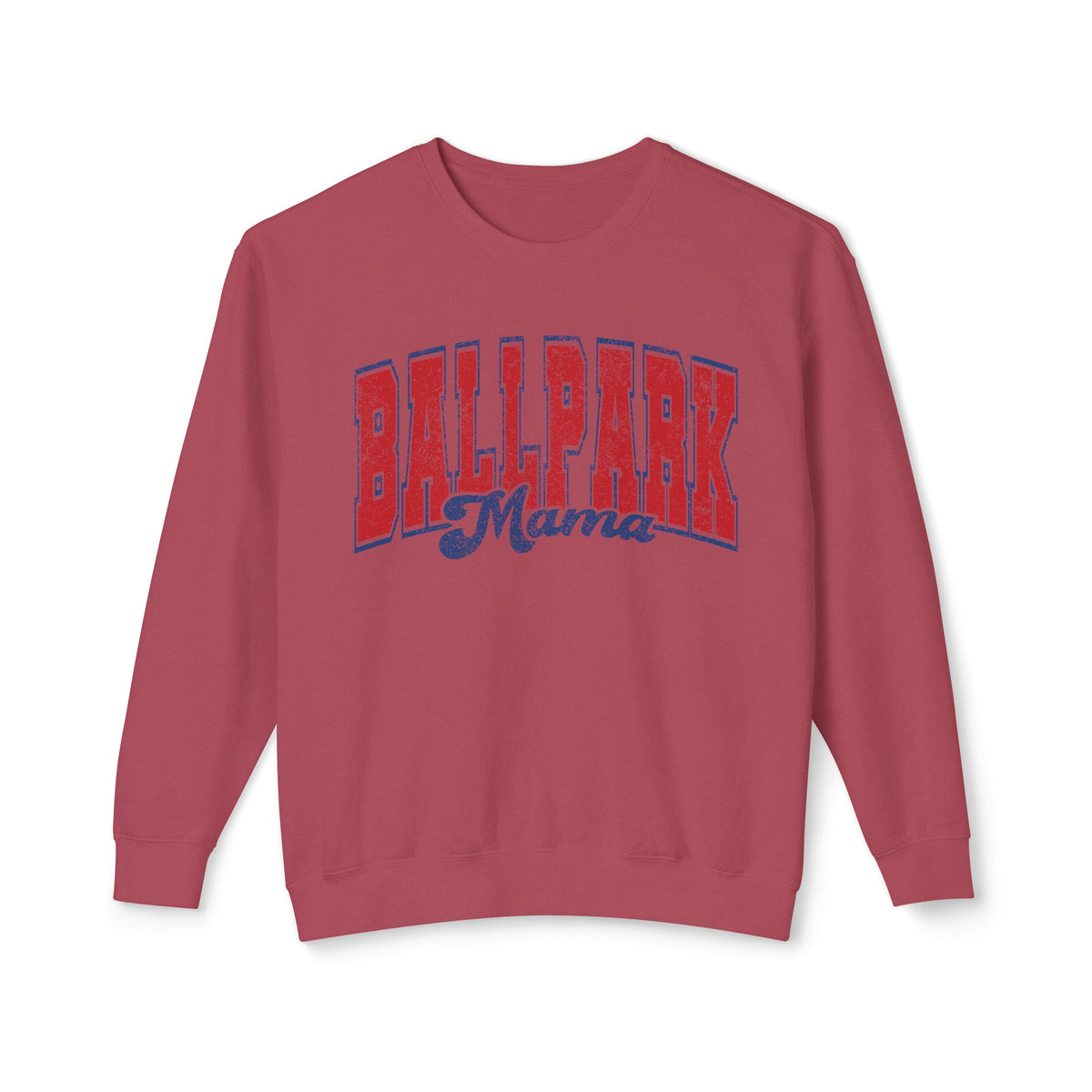 Ballpark Mama Comfort Colors Unisex Lightweight Crewneck Sweatshirt