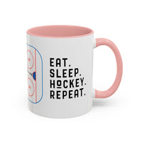 Eat Sleep Hockey Repeat Coffee Mug