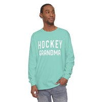 Hockey Grandma Comfort Colors Unisex Garment-dyed Long Sleeve T-Shirt