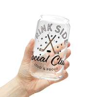 Rinkside Social Club Sipper Glass, 16oz