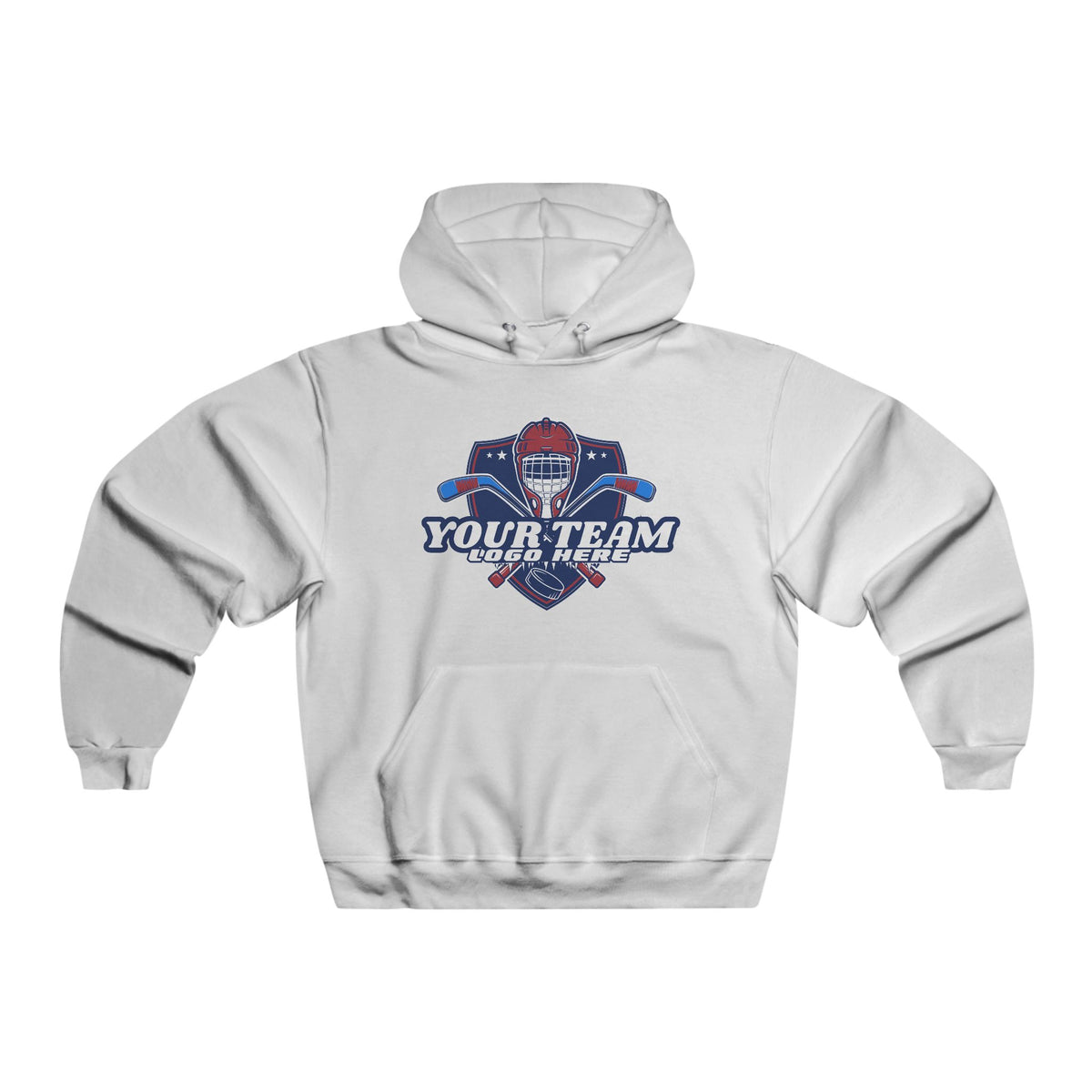 Custom Team Logo Men's NUBLEND® Hooded Sweatshirt