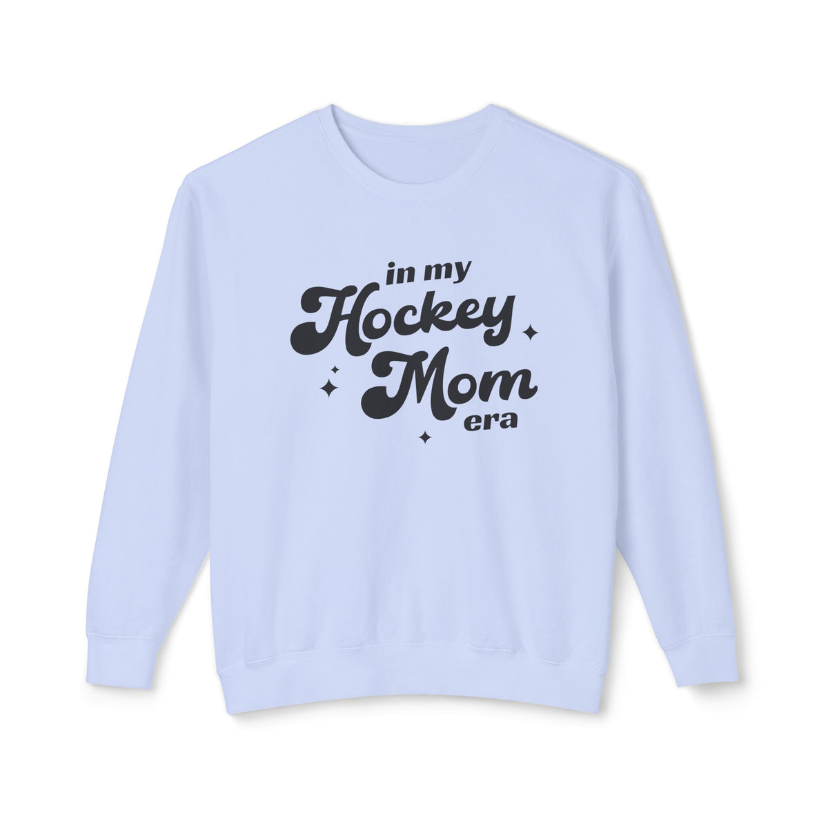 In My Hockey Mom Era Comfort Colors Unisex Lightweight Crewneck Sweatshirt