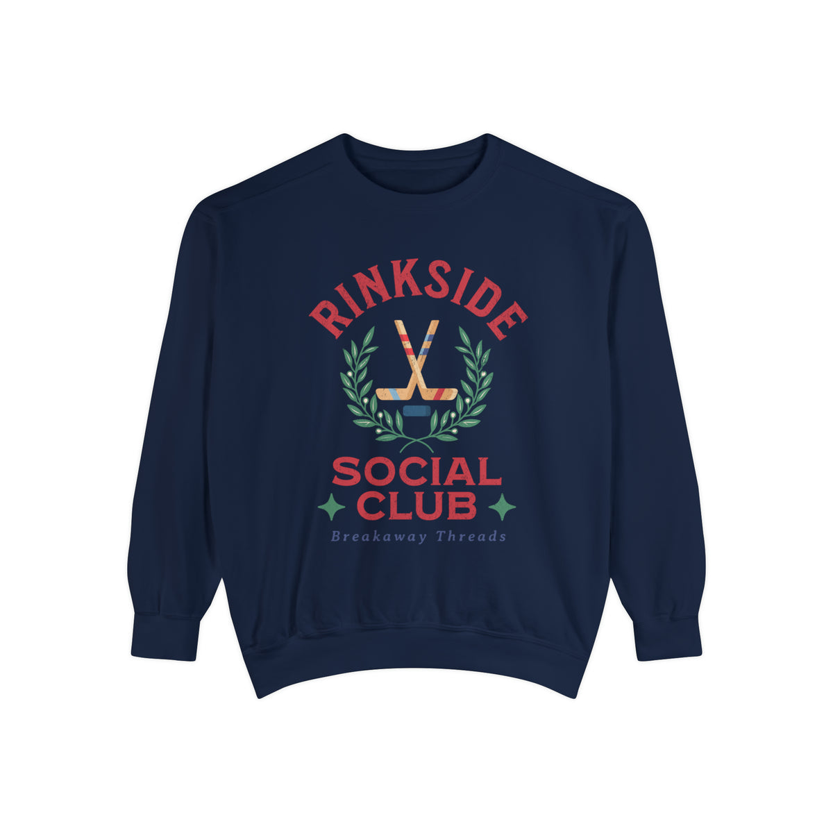 Rinkside Social Club Comfort Colors Unisex Garment-Dyed Sweatshirt