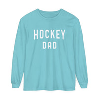 Hockey Dad Comfort Colors Unisex Garment-dyed Long Sleeve T-Shirt