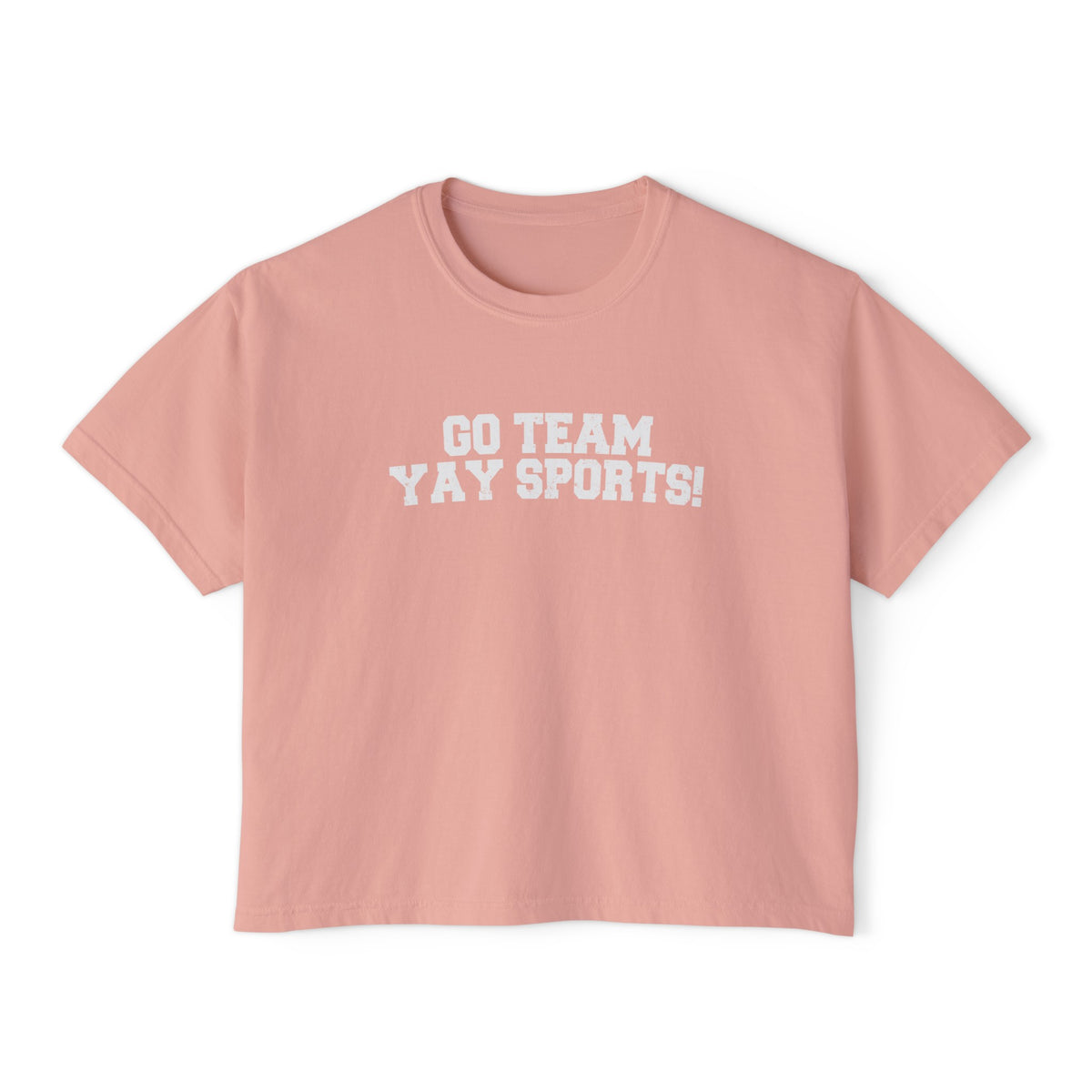 Go Team Yay Sports Comfort Colors Women's Boxy Tee