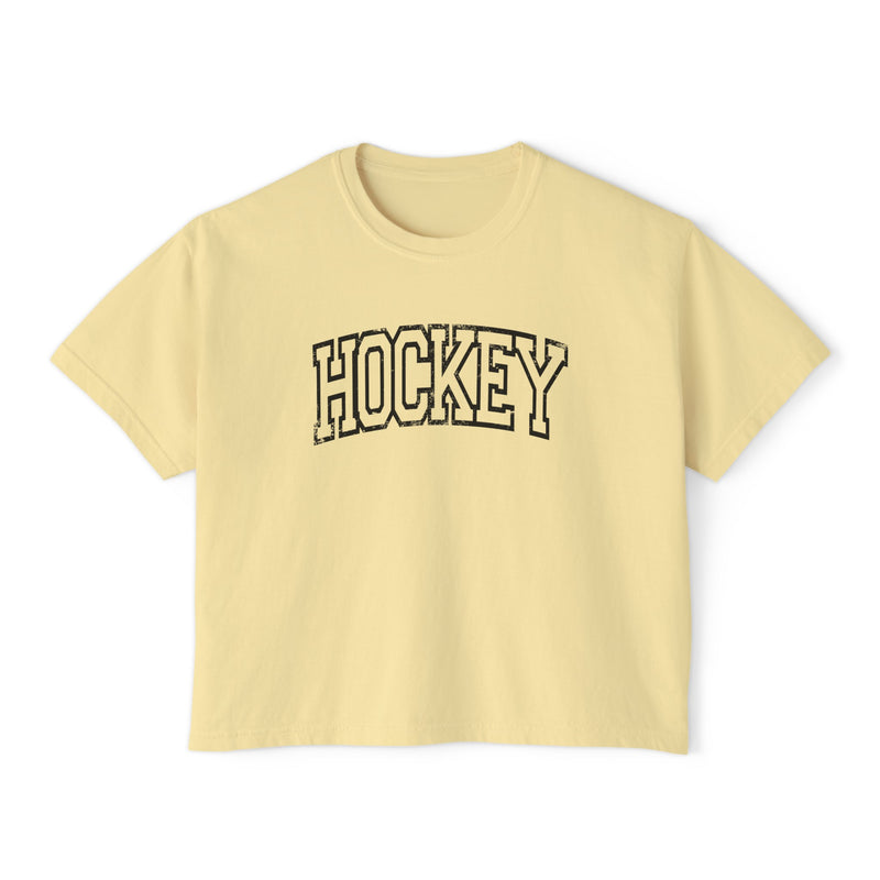 Hockey Comfort Colors Women's Boxy Tee