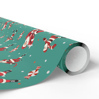 Santa's Slapshot Wrapping Paper