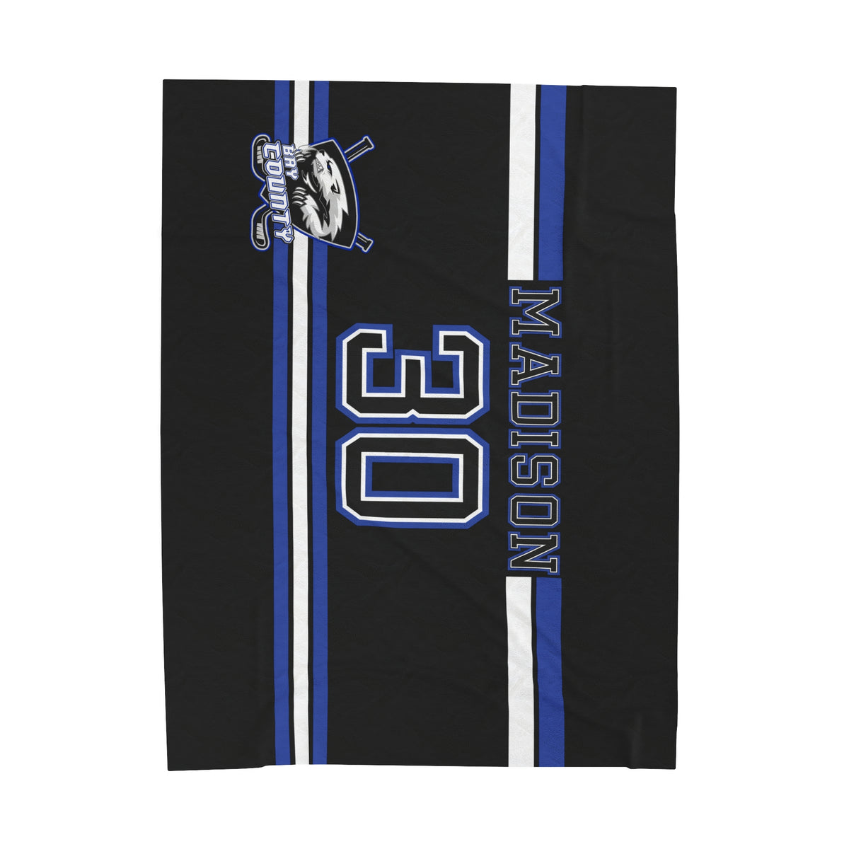 Custom Player Velveteen Plush Blanket