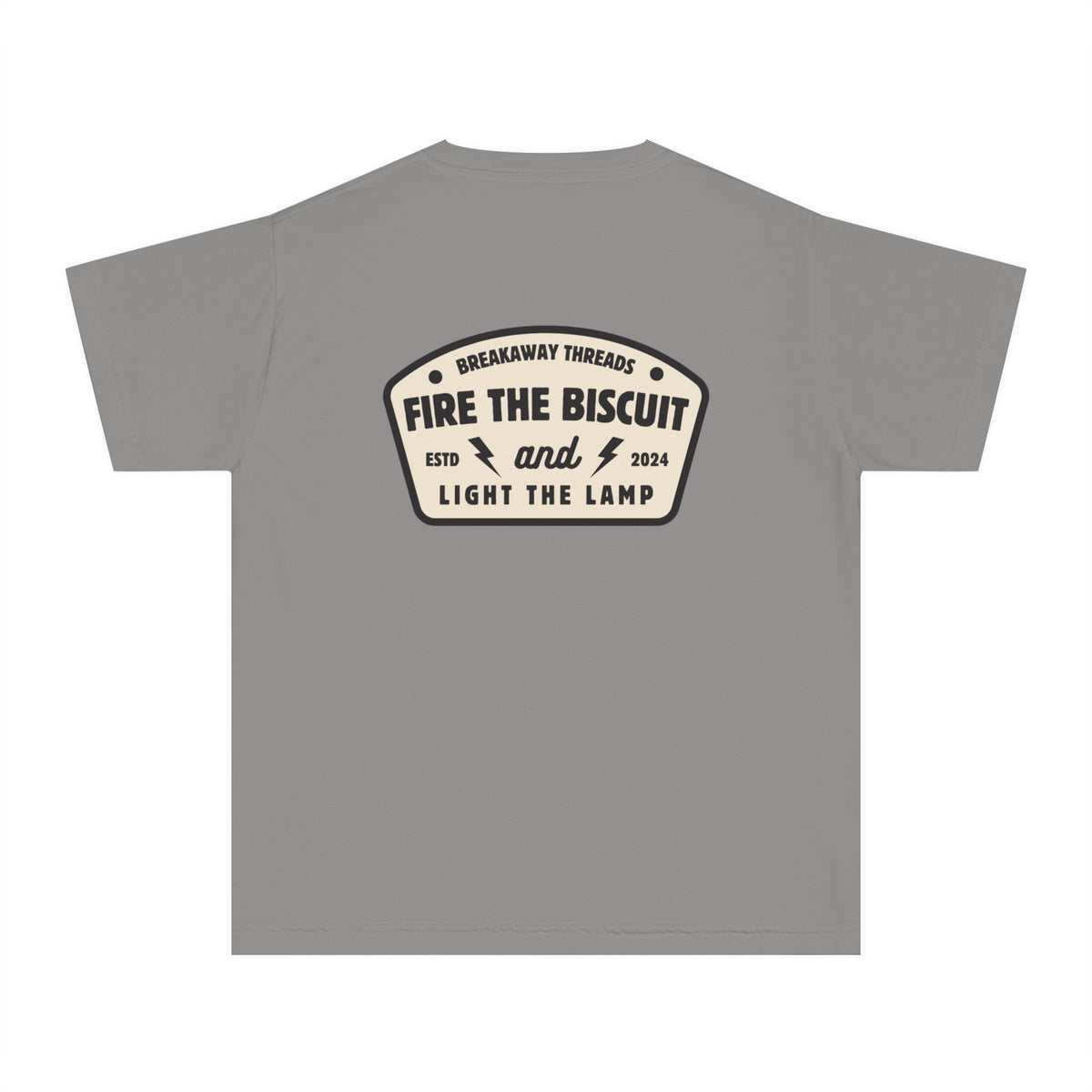 Fire The Biscuit And Light The Lamp Comfort Colors Youth Midweight Tee