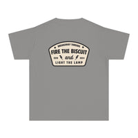 Fire The Biscuit And Light The Lamp Comfort Colors Youth Midweight Tee