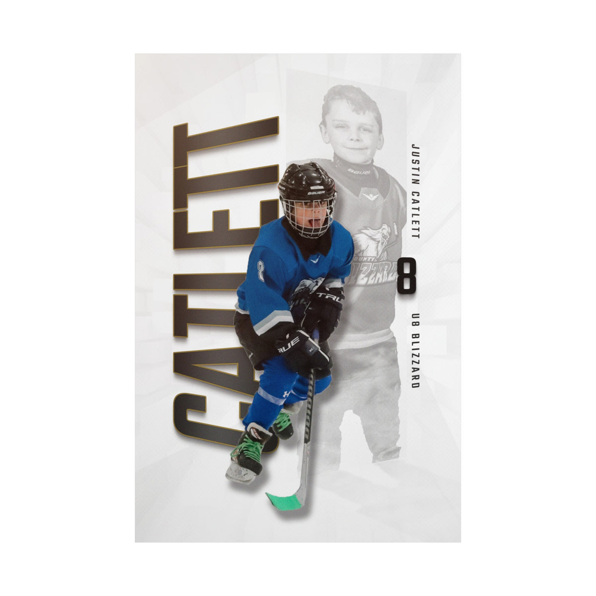 Custom Player Matte Vertical Poster