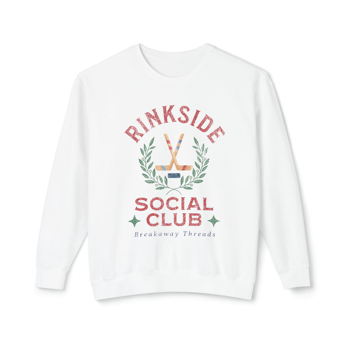 Rinkside Social Club Soft Style Comfort Colors Unisex Lightweight Crewneck Sweatshirt