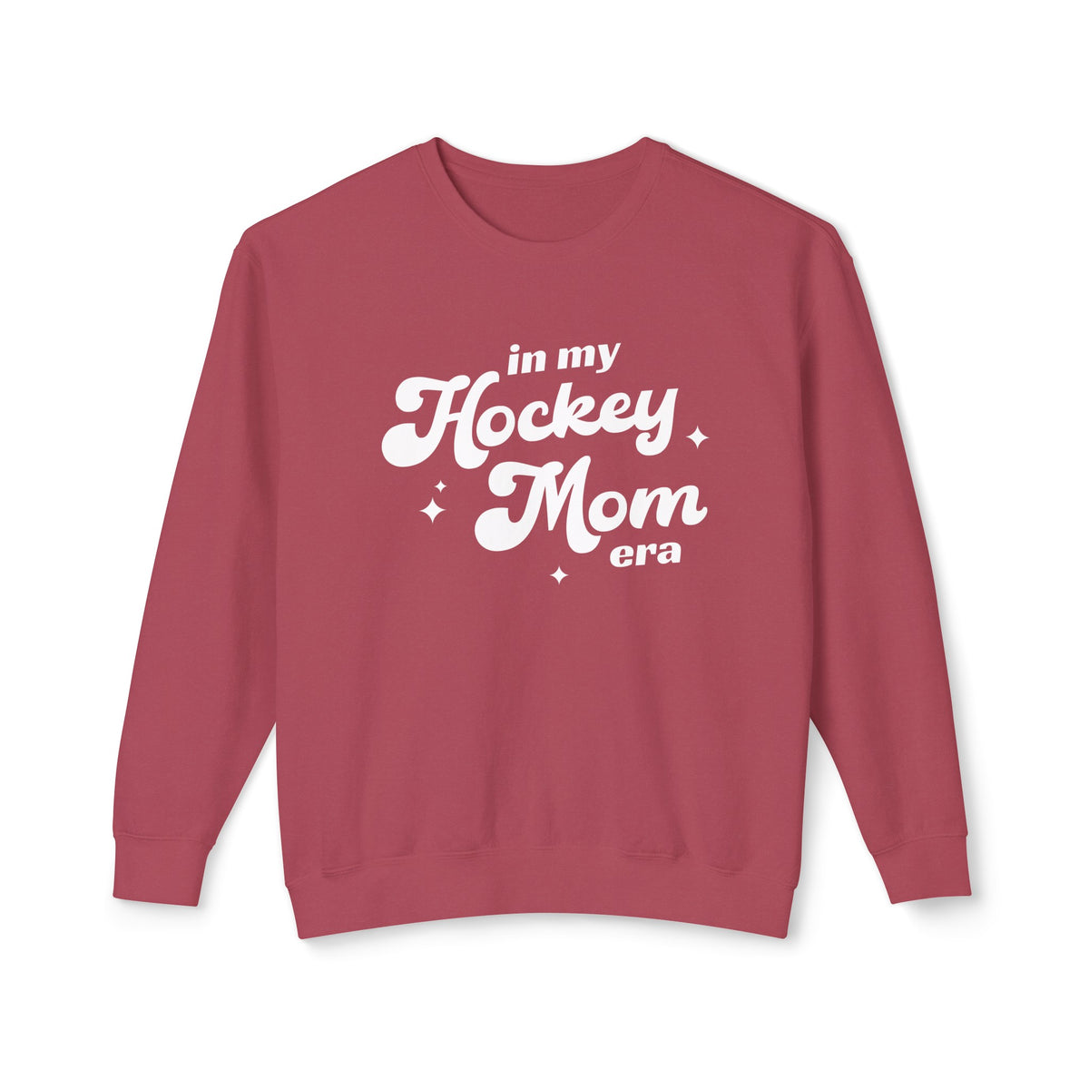 In My Hockey Mom Era Comfort Colors Unisex Lightweight Crewneck Sweatshirt