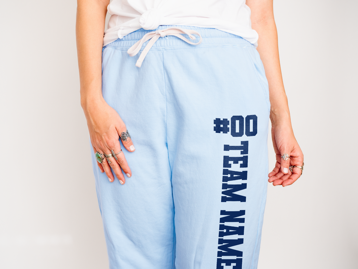 Custom Player Joggers Unisex Garment-Dyed Lightweight Fleece Sweatpants