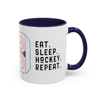 Eat Sleep Hockey Repeat Coffee Mug