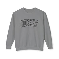 Hockey Comfort Colors Unisex Lightweight Crewneck Sweatshirt