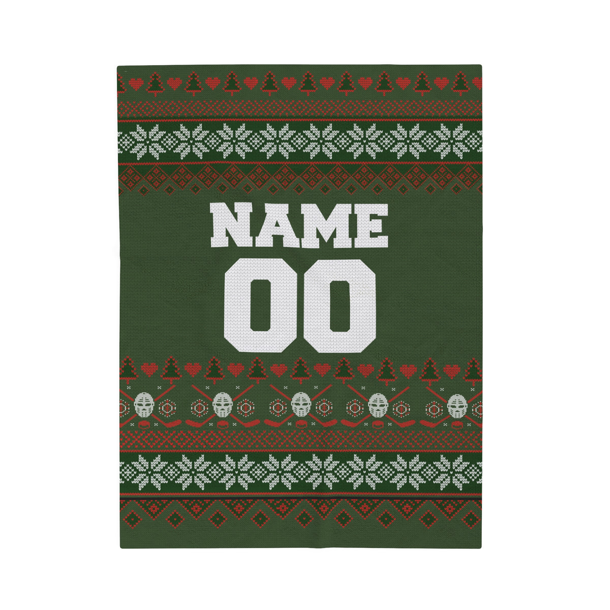 Custom Player Christmas Velveteen Plush Blanket