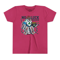 No Luck Needed Yeti Goalie Youth Short Sleeve Tee