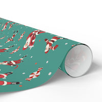 Santa's Slapshot Wrapping Paper