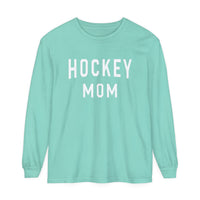 Hockey Mom Comfort Colors Unisex Garment-dyed Long Sleeve T-Shirt