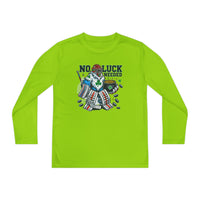 No Luck Needed Yeti Goalie Youth Long Sleeve Competitor Tee