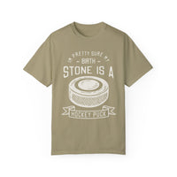 My Birth Stone Is A Hockey Puck Comfort Colors Unisex Garment-Dyed T-shirt