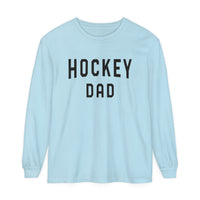 Hockey Dad Comfort Colors Unisex Garment-dyed Long Sleeve T-Shirt