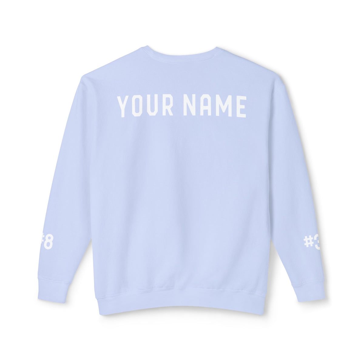 Custom Team Comfort Colors Unisex Lightweight Crewneck Sweatshirt