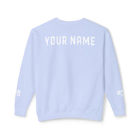 Custom Team Comfort Colors Unisex Lightweight Crewneck Sweatshirt