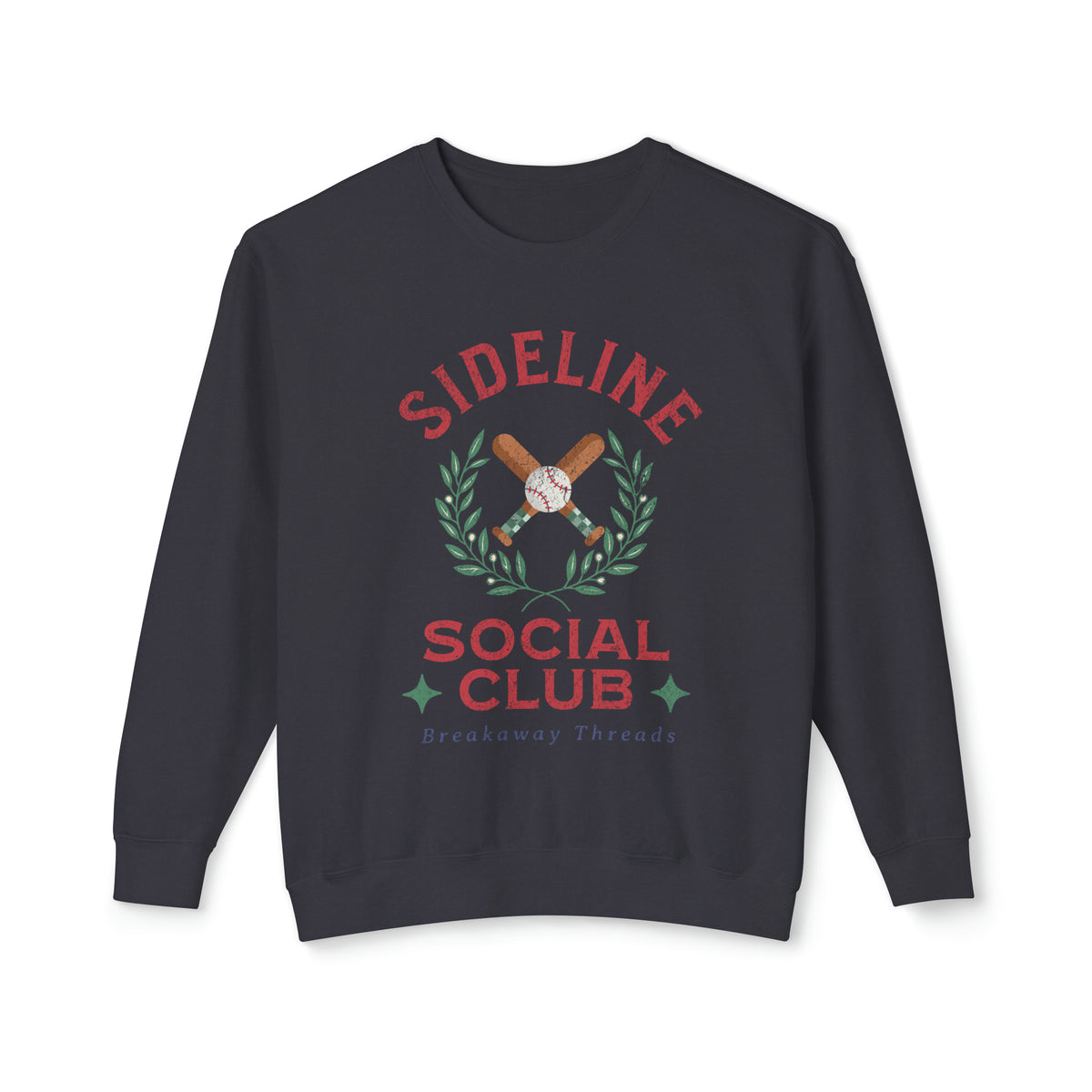 Sideline Social Club Soft Style Comfort Colors Unisex Lightweight Crewneck Sweatshirt