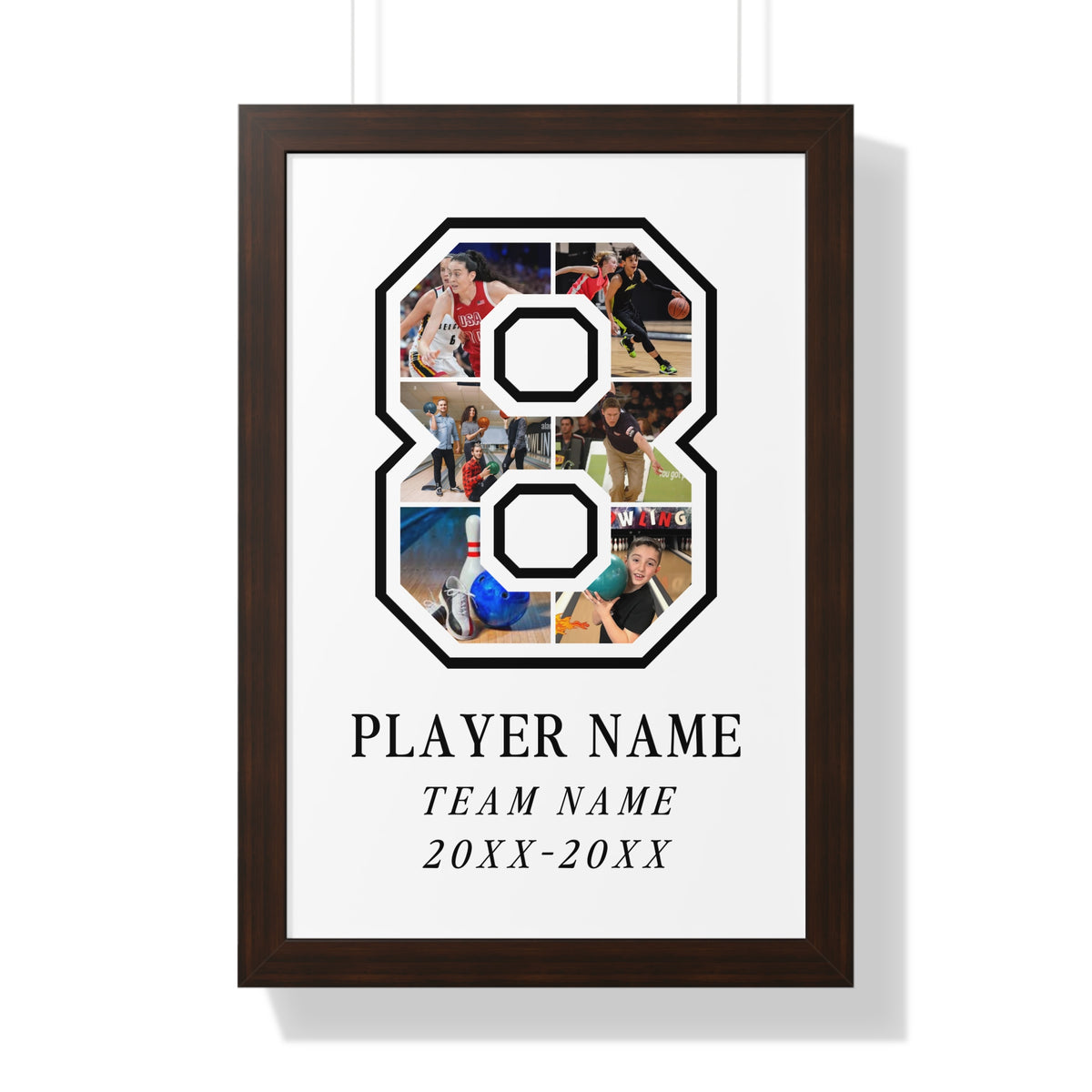 Custom Collage Framed Vertical Poster