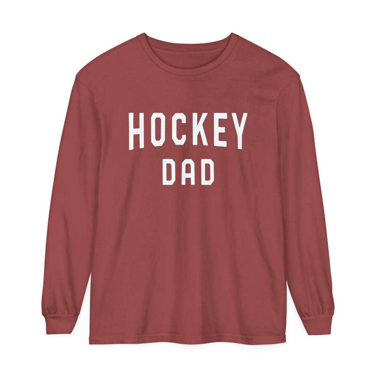 Hockey Dad Comfort Colors Unisex Garment-dyed Long Sleeve T-Shirt