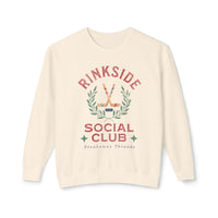 Rinkside Social Club Soft Style Comfort Colors Unisex Lightweight Crewneck Sweatshirt