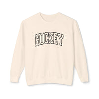 Hockey Comfort Colors Unisex Lightweight Crewneck Sweatshirt