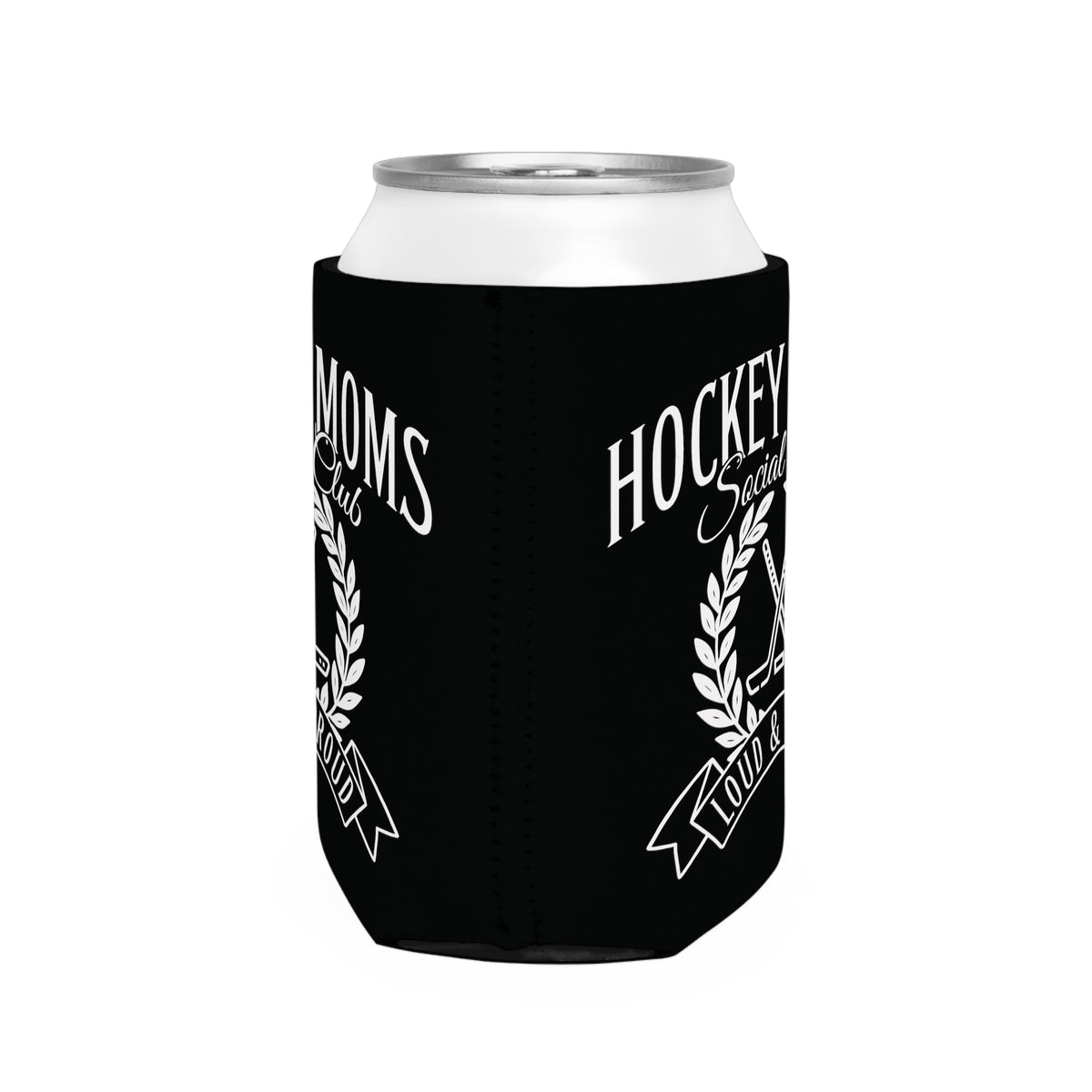 Hockey Moms Social Club Can Cooler Sleeve