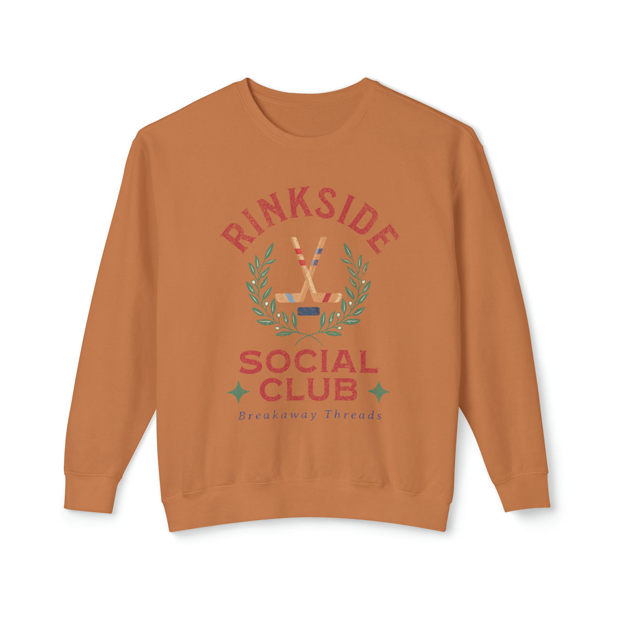 Rinkside Social Club Soft Style Comfort Colors Unisex Lightweight Crewneck Sweatshirt